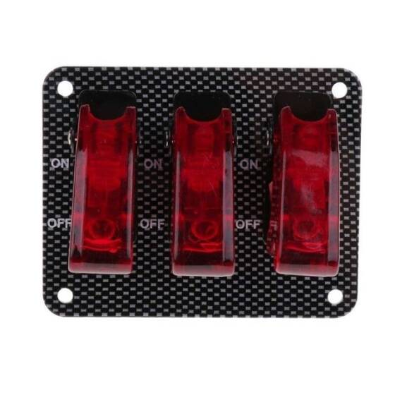 3'lü ON-OFF Toggle Switch Panel - 1
