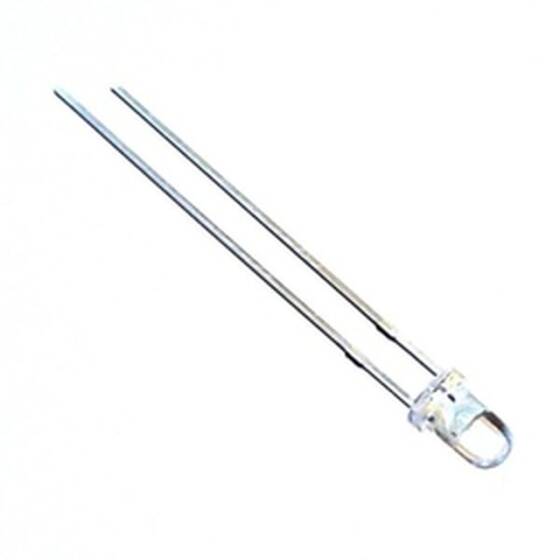 3mm Şeffaf Sarı Led - 1