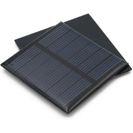 3V 120MA Günel Paneli - Solar Panel - Güneş Pili 15cm Kablolu 55x55mm - 3