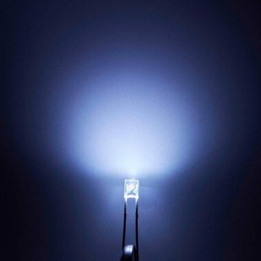 3V 20mA 234 Şeffaf Yeşil Dikdörtgen Led 18mm Bacak Uzunluğu - 4