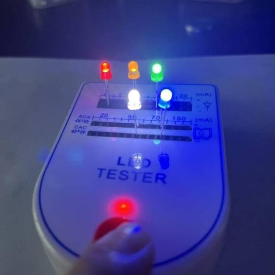 3V 20mA 3mm Beyaz Led 28mm Bacak Uzunluğu - 4