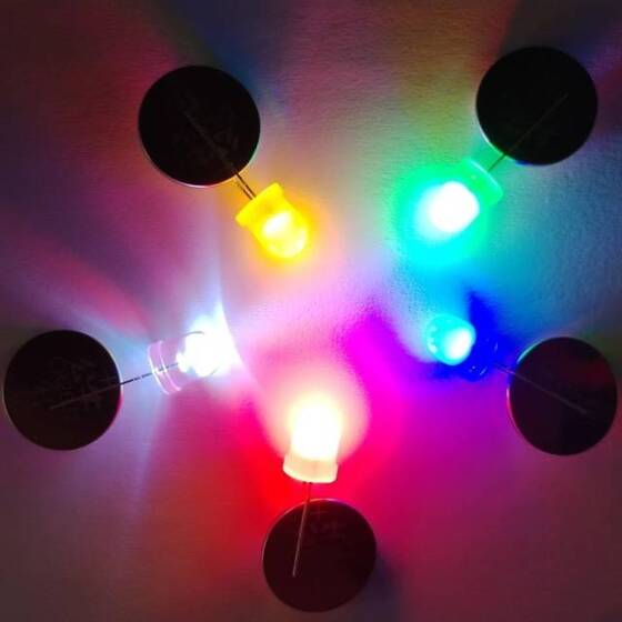 3V 20mA 8mm Beyaz Led 18mm Bacaklı - 5