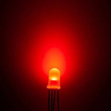 3V 20mA Geniş Açılı 5mm RGB Led 4 Pin CC 28mm Bacak Uzunluğu - 4