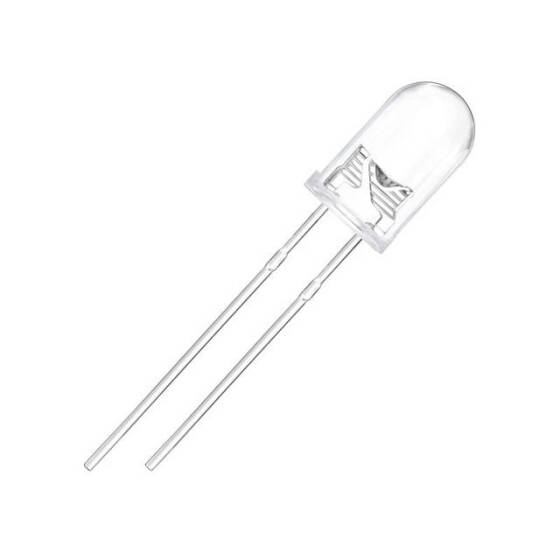 3V 5mm Şeffaf Pembe LED 20cm Kablolu - 2
