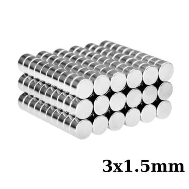 3x1.5mm Neodyum Güçlü Mıknatıs - Neodim Magnet - Görsu Elektronik