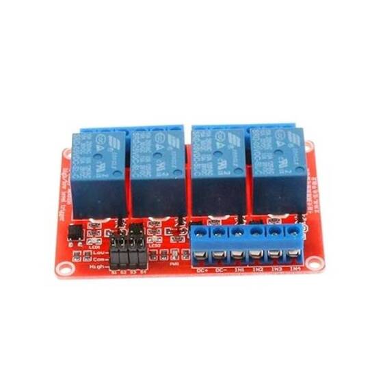 4 Kanal Röle Modülü 12V Yüksek Ve Düşük Seviye Tetikleyici Röle Kontrolü - 3