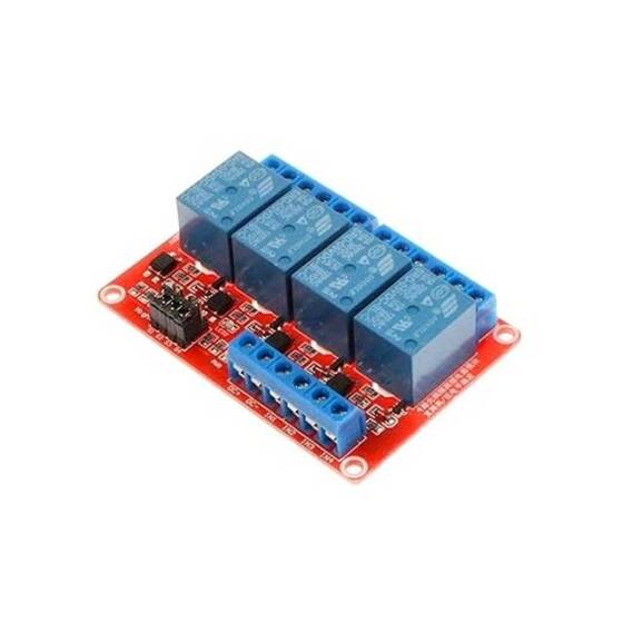4 Kanal Röle Modülü 12V Yüksek Ve Düşük Seviye Tetikleyici Röle Kontrolü - 4