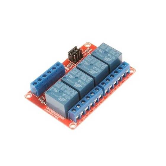 4 Kanal Röle Modülü 12V Yüksek Ve Düşük Seviye Tetikleyici Röle Kontrolü - 5