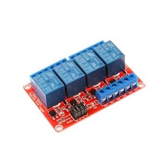 4 Kanal Röle Modülü 24V Yüksek Ve Düşük Seviye Tetikleyici Röle Kontrolü - 1