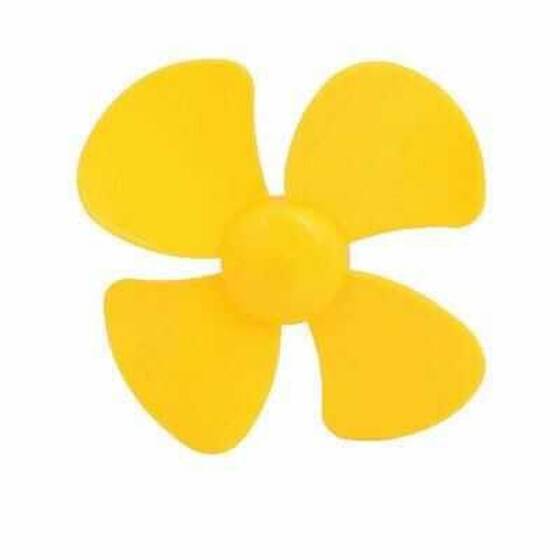 4 Kanatlı Plastik Pervane Ø56mm - Sarı - 1