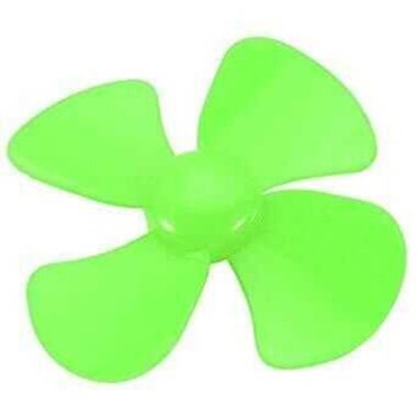 4 Kanatlı Plastik Pervane Ø56mm - Yeşil - 1