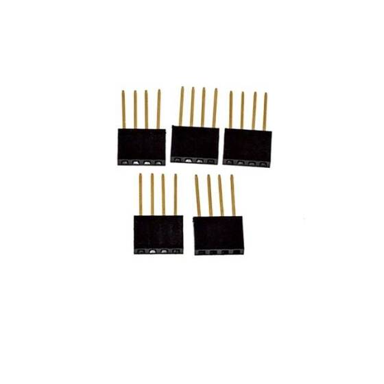 4 Pin Dişi 11mm Boyunda İstiflenebilir Başlık Konektörü - 1