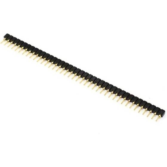 40 Pin 2.54mm Tek Sıralı Yuvarlak Dişi Pin Başlığı - 1