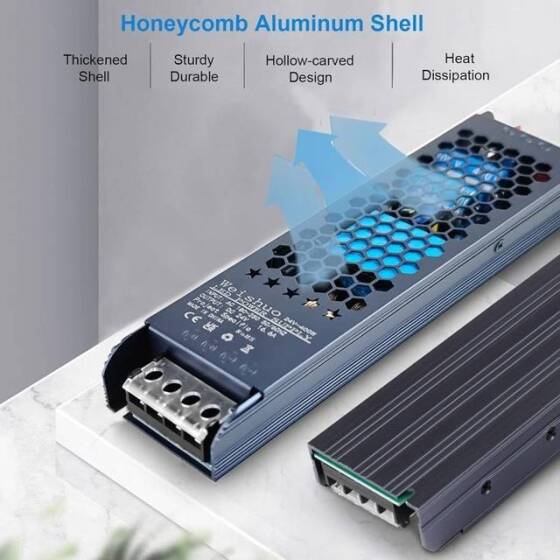 400W 24V 16.6A Ultra İnce Led Fansız Özel Güç Kaynağı - 3