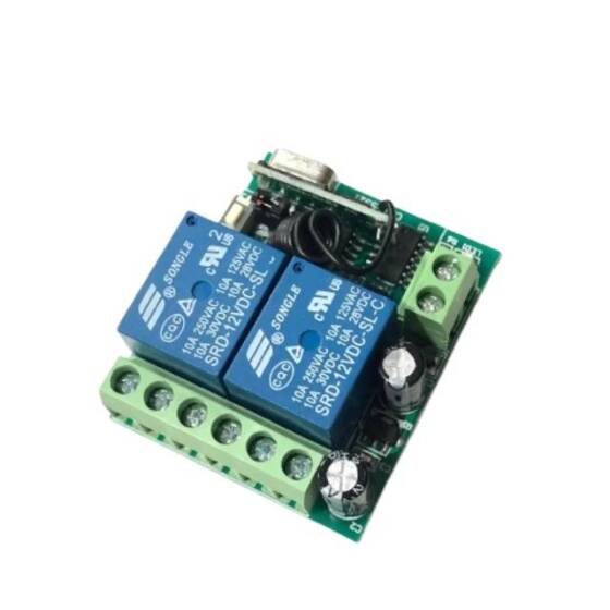 433MHz 24V 2 Kanal Röle Modülü Kablosuz Uzaktan Kumanda Anahtarı - Pilsiz - 4
