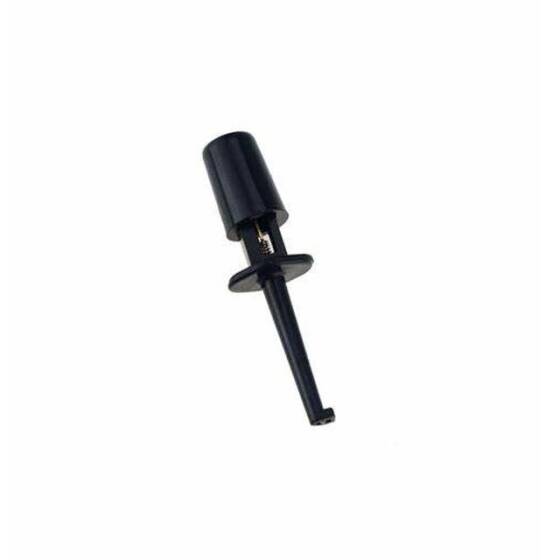 43mm Yuvarlak Küçük Tekli Test Kanca Klipsli Test Probu Siyah - 3
