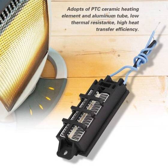 48V 100W İletken Tip Otomatik Termostat PTC Seramik Hava Isıtıcı 95x31x25mm - 3