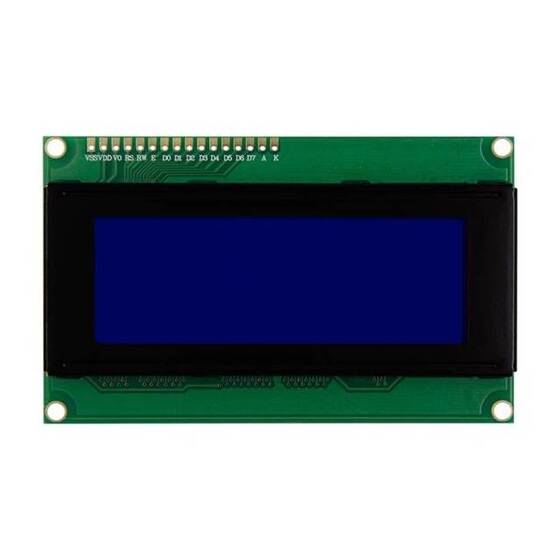 4x20 Lcd Ekran Mavi - 1