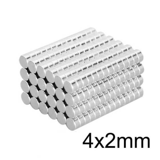 4X2mm Neodyum Güçlü Mıknatıs - Neodim Magnet - 1