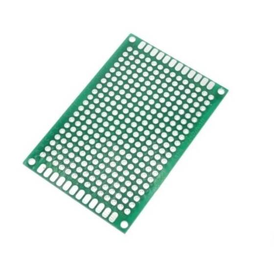 4x6cm Çift Yüzlü Delikli Pertinaks - Prototip PCB - 2