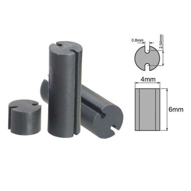 4x6mm Led Distans (Standoff) - Siyah - Görsu Elektronik