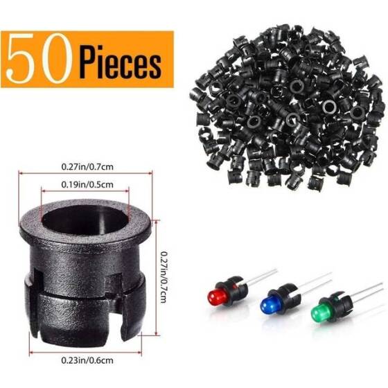 5-9V 3mm Turuncu LED 20cm Kablolu - 3