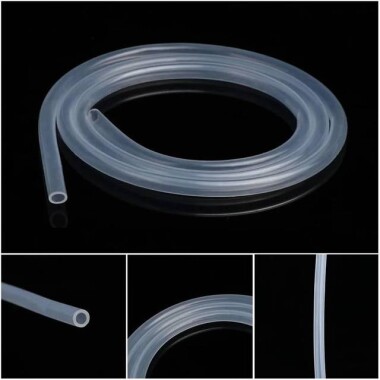 5 Metre Esnek Kauçuk Şeffaf Hortum - Silikon Tüp ID 8mm X 10mm OD - 3
