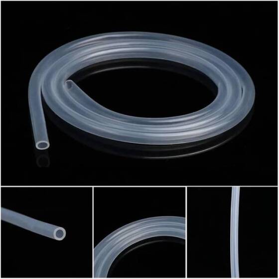 5 Metre Esnek Kauçuk Şeffaf Hortum - Silikon Tüp ID 8mm X 10mm OD - 3