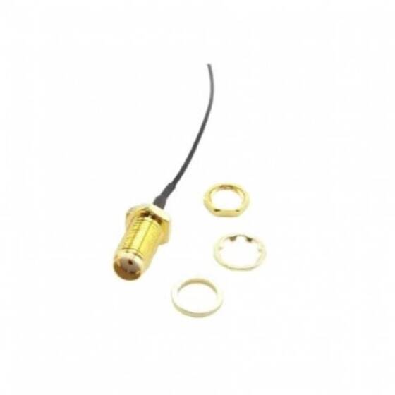 50cm RP-SMA Dişi Sıyırma Başlığı Konnektör Kablosu 11mm RG1.13 - 1
