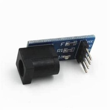 5.5 x 2.1mm Siyah DC Güç Adaptörü Jak Soketi Modülü - 3