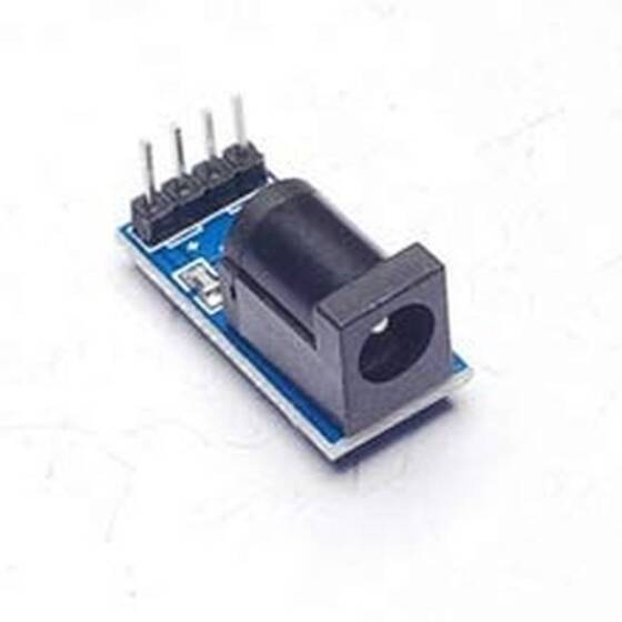 5.5 x 2.1mm Siyah DC Güç Adaptörü Jak Soketi Modülü - 4