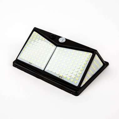 5.5V 1.43W 208 Led Tek Kristal Güneş Enerjili Vücut Algılama Dış Mekan Lambası - 4