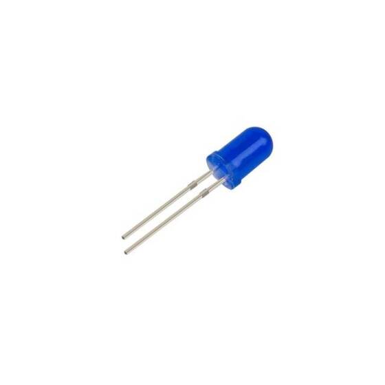5mm Mavi Led 18mm Bacaklı - 5