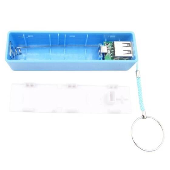 5V 1A 1X18650 Pil Metal DIY PowerBank - 3