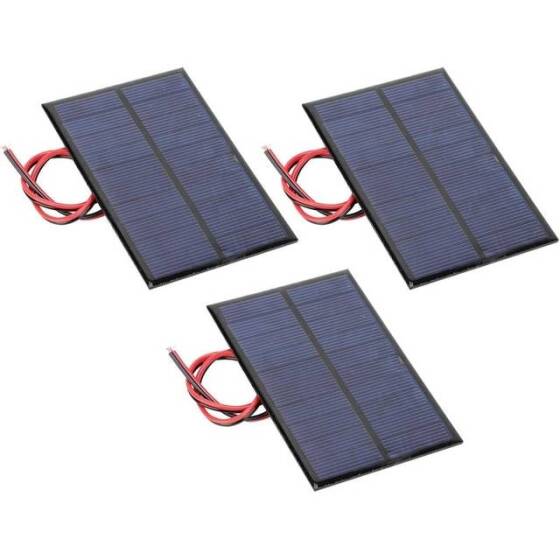 5V 200MA Günel Paneli - Solar Panel - Güneş Pili 15cm Kablolu 70x90mm - 1