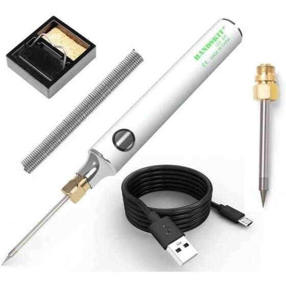 5V 8W USB Taşınabilir Mini Elektrikli Havya Seti - 1