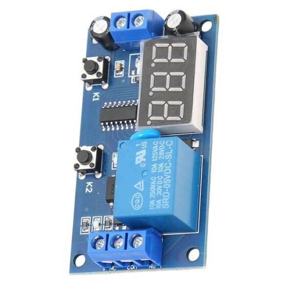 5V Zaman Kontrol Anahtarı Aralıklı Sonsuz Döngü Geri Sayım Anahtarı Denetleyici Zamanlama Röle Modülü - 3