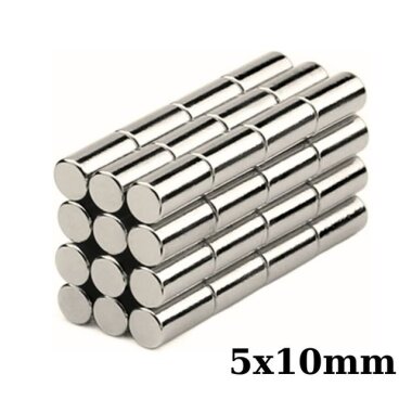 5x10mm Neodyum Güçlü Mıknatıs - Neodim Magnet - 1