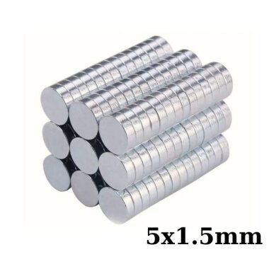 5x1.5mm Neodyum Güçlü Mıknatıs - Neodim Magnet - Görsu Elektronik