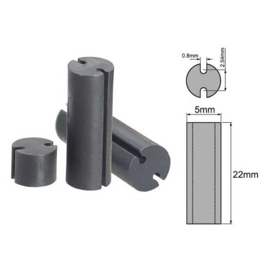 5x22mm Led Distans (Standoff) - Siyah - Görsu Elektronik