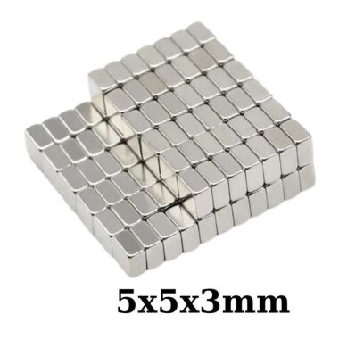 5x5x3mm Neodyum Güçlü Mıknatıs - Neodim Magnet - Görsu Elektronik