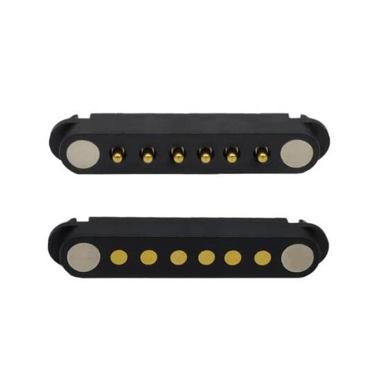 6 Pin 2.54mm Pogo Pin Manyetik Konnektör Takımı - 1