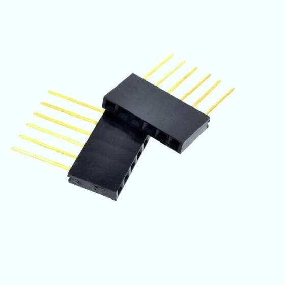 6 Pin Dişi 11mm Boyunda İstiflenebilir Başlık Konektörü - 2