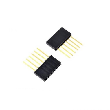 6 Pin Dişi 11mm Boyunda İstiflenebilir Başlık Konektörü - 3