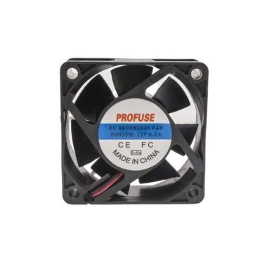 60x60x25mm 12V 0.20A Fan 2 Kablolu - 1