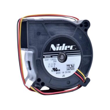 60x60x25mm 12V 0.33A 3P Salyangoz Fan - Nidec