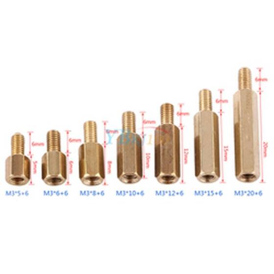 6mm Dişi-Erkek Metal Distans M3 - 1