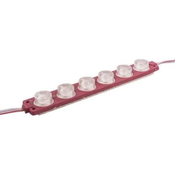 6W Mercekli Modül 6'lı Led - Kırmızı 12V - 1