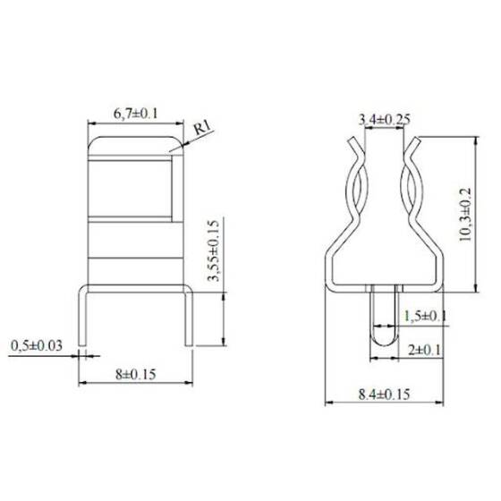 6x30 PCB Klipsli Sigorta Yuvası - 2