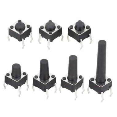 6x6x12mm 4 Pinli Push Buton - Tact Switch - 1